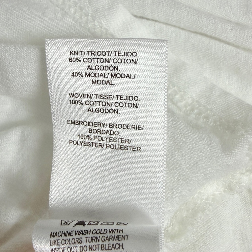 Lucky Brand Embroidered Cotton Top - Picture 5 of 8